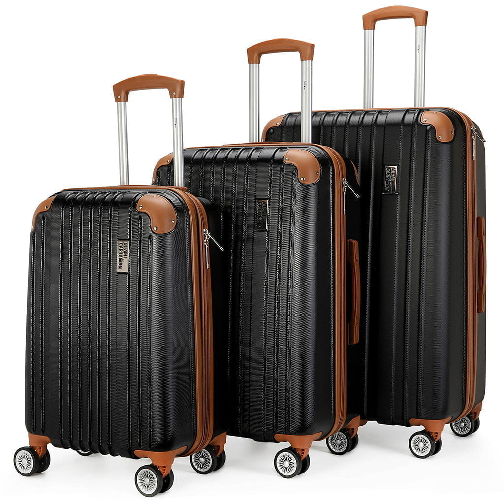 Collins Expandable Luggage Set – Black – Kodashim