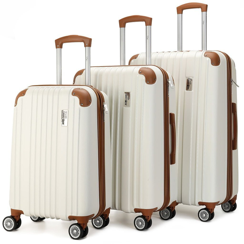 Collins Expandable Luggage Set – White – Kodashim